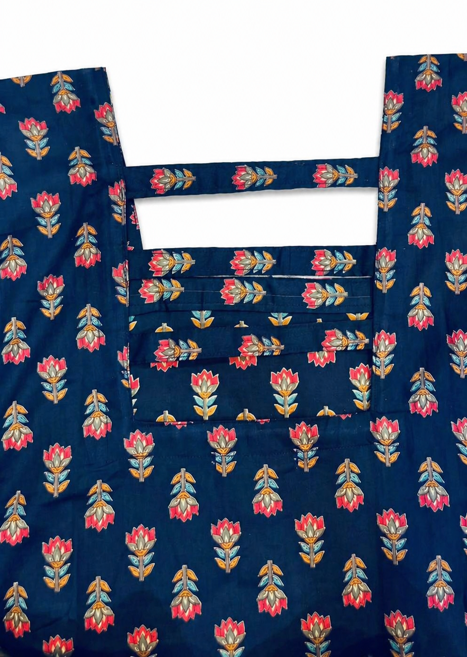 Floral Print Sleeveless Short Kurti