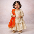 Sharara Set with Orange Dupatta