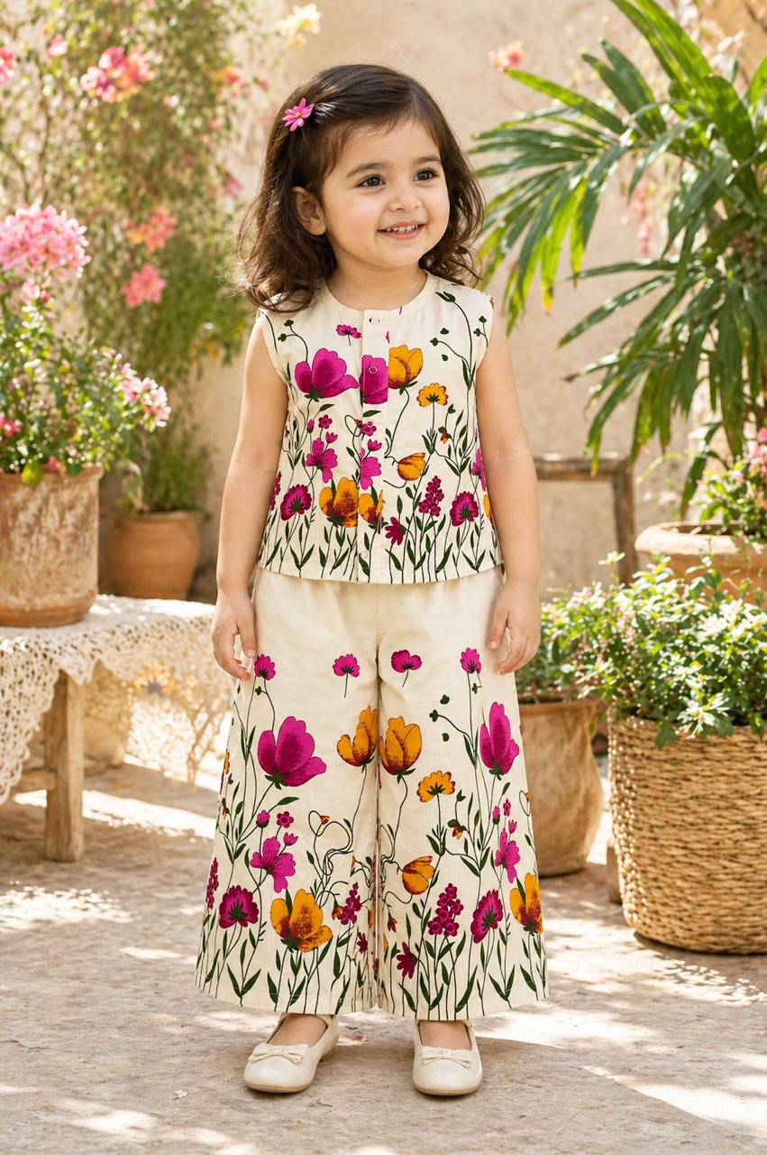 Floral Bloom Kids Co-ord Set