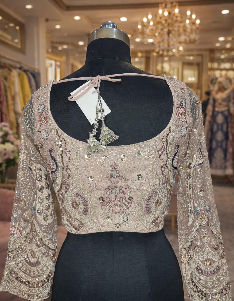 Blush Elegance Embroidered Lehenga Set